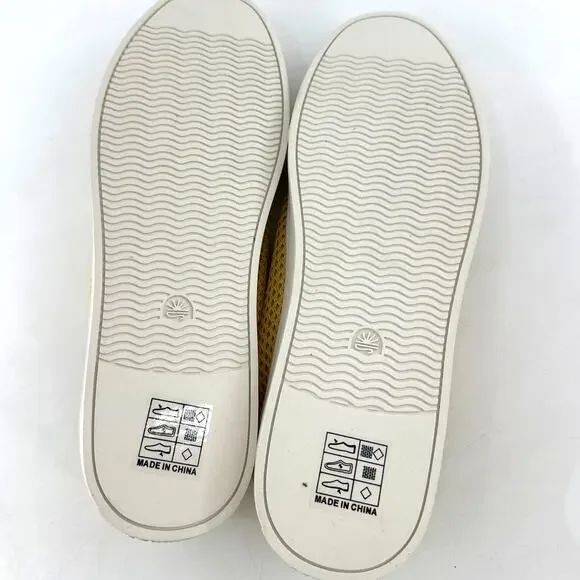 Soludos Women's Canaria Yellow The Ibiza Mesh Sneaker Size 9 - Picture 10 of 13